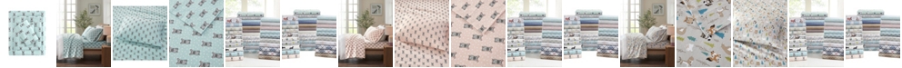 Sleep Philosophy Cozy Flannel Twin Cotton Printed Sheet Set